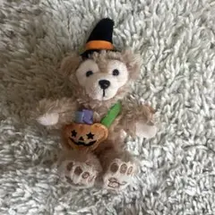 ダッフィー　ハロウィン　キーホルダー　かぼちゃ　ディズニー　ぬいば