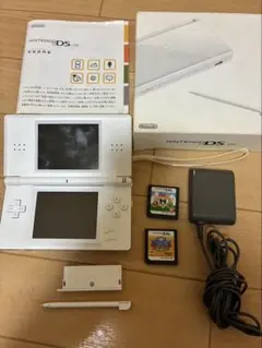 Nintendo DS Lite 本体 ホワイト ソフト2本付
