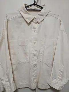 studio CLIP　スタディオクリップ　長袖シャツ　フリーサイズ　ホワイト白