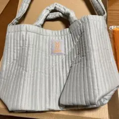 ディーオーディー肩がけできる軽ふわ❤️キルティングバッグ　リンネル11月号特別付録