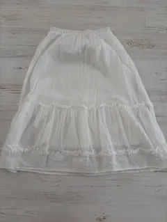 Kastane ホワイト ティアードロングスカートのサムネイル