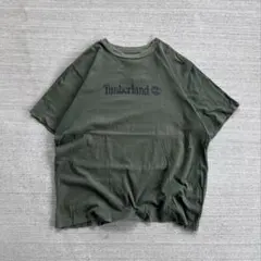 90s ティンバーランド ビンテージ半袖ボーダーTシャツ ポケT 刺繍ロゴ 