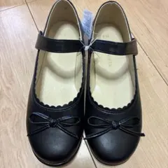 黒リボン付きフォーマルシューズ 210