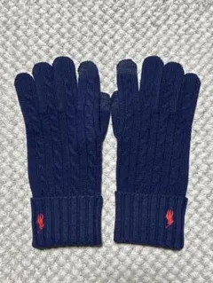 POLO RALPH LAUREN ネイビー 手袋 スマホ対応