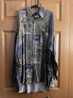 Cacharel 総柄シャツ ヴィンテージ風