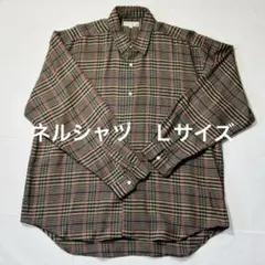 美品 チェック ネルシャツ メンズL 暖か素材 MOVEMENT