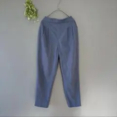 グローバルワーク〔S〕大人可愛い◎くすみブルー◎楽ちんウエストリラックスパンツ