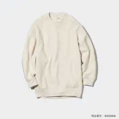 【UNIQLO】ドライスウェットクルーシャツ OFF WHITE Sサイズ