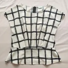 Perfect Suit チェック柄 半袖トップス