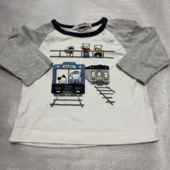 familiar ファミリア 電車 長袖Tシャツ 80cm