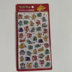 韓国限定 ポケモン 3D 立体クリスタルシール レッド