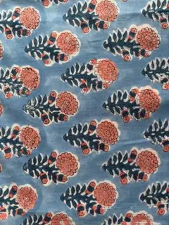 インド綿.ブロックプリント50×110cm(HB3124)
