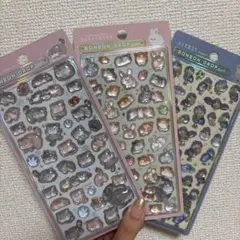 【新品】ボンボンドロップシール BONBONDROP 立体シール 3枚セット