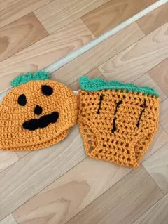 ハロウィン 赤ちゃん用 かぼちゃ 帽子