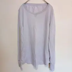 【GAP 】ライトパープル 長袖ワッフルTシャツ Mサイズ レディース