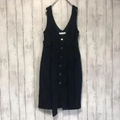 CECILMCBEE  セシルマクビー　ワンピース　膝丈　無地　サイズM