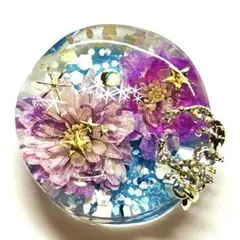 1763】レジン マトリカリア ネックレス ペンダント ハンドメイド