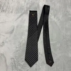 【即購入可】COMME CA ISM ブラックドット柄ネクタイ