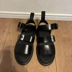 Dr. Martens レザーサンダル ブラック　24.5のサムネイル