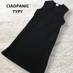 CIAOPANIC TYPY ロングワンピース Vネック ノースリーブ 黒 F