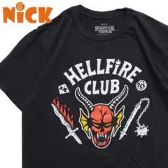 ストレンジャー・シングス ブラック グラフィックプリント 半袖Tシャツ