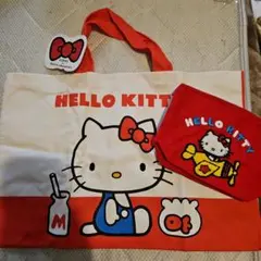 HELLO KITTY トートバッグとポーチセット
