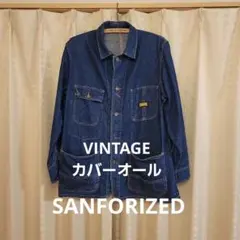 VINTAGE デニムカバーオール 月桂樹ボタンのサムネイル