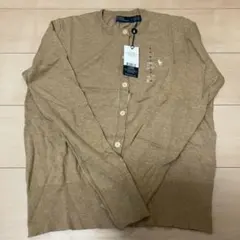 Polo Ralph Lauren キャメルコットンブレンド カーディガン M