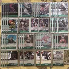 ワンピースカードゲーム 緑ゾロ デッキ + 調整パーツ キャベンディッシュ 等