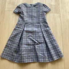 BURBERRY チェック柄 半袖ワンピース 110A
