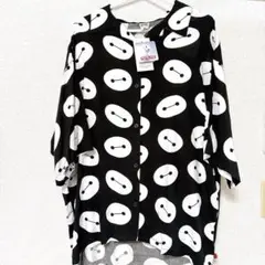 新品　ディズニー　ベイマックス　半袖　総柄　シャツ　ブラック L ユニセックス