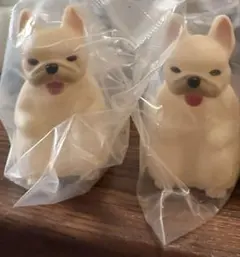 大きな光るまてぼうけ フレンチブルドッグ　犬 2点セット