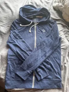 Abercrombie & Fitch ジップアップパーカー ネイビー M