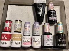 ジェルネイルセット 多色 ベースコート付き