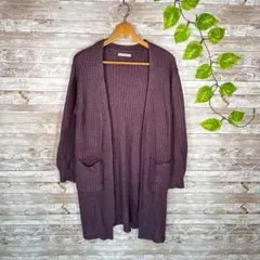 continuer de NICE CLAUP☆ロングカーディガン『F』ニット