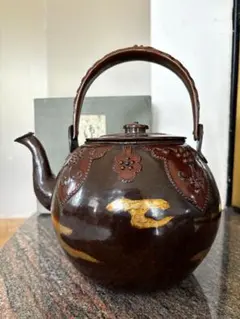 煎茶道具　唐銅　雨垂文様　水注　水次　銅瓶　合わせ箱　M　R6543 2025年最新】茶道具 水注 銅の人気アイテム - メルカリ