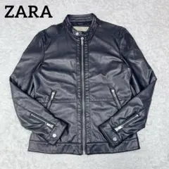 美品✨ZARA シングルライダース レザー ジャケット S