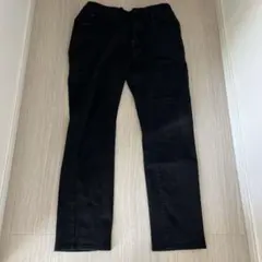 無印 ジーパン ジーンズ 紳士 ストレッチデニムスリムパンツ 黒