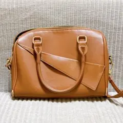 【Philme】mekuri boston bag ブラウン