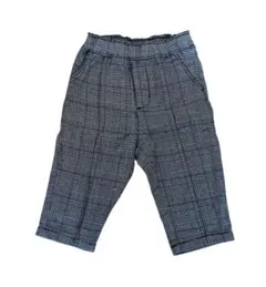 チェック柄ゴムウエストベビーパンツ