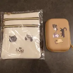 KALDI 猫の日バッグ　ポーチ２種類セット