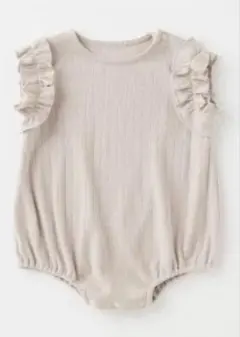 a.i.n（アイン）【汗染み防止】フリル袖ボディスーツ