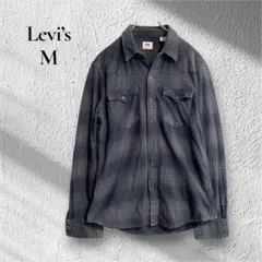 【Levi’s】【M】ウェスタン調　チェック　起毛　コットン　柔らか　リーバイスのサムネイル