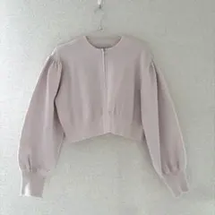 新品 CELFORD セルフォード ブローチ付きニットブルゾンのサムネイル