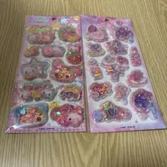 スパンコールシール ぷくぷくシール スパンコールパーティー 2点セット