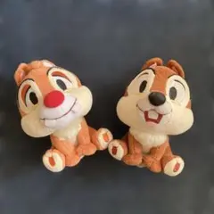 TDR チップとデール ぬいぐるみ クリップ付き 約14cm