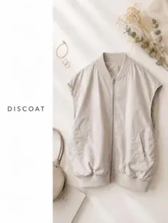 【春物&美品】discoat ディスコート　ブルゾン　ノースリーブ ジャンパーのサムネイル
