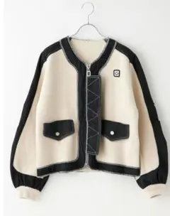 semplce デニムニット コンビネーションジャケット