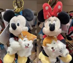 Disney ミッキー ミニー ぬいぐるみキーチェーン SHIBUYA