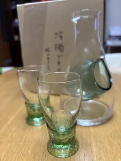 佐々木クリスタル　冷酒セット（徳利とグラス2個）